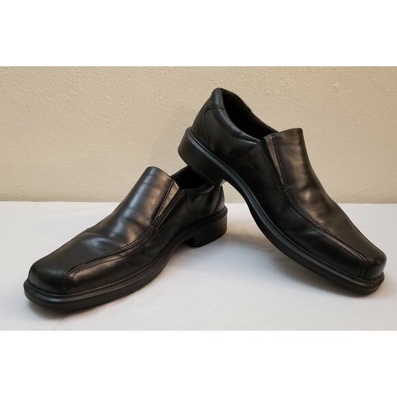 ECCO Helsinki Black Leather Slip On Loafer Dress Mens Shoes Sz US 11-11.5 EU 45 main image 8